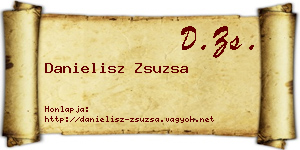 Danielisz Zsuzsa névjegykártya